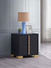 Load image into Gallery viewer, Marceline 2-drawer Nightstand Black
