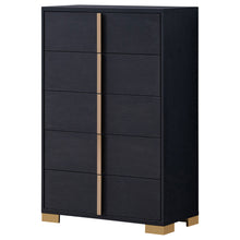 Load image into Gallery viewer, Marceline 5-drawer Bedroom Chest Black
