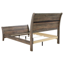 Load image into Gallery viewer, Frederick Wood Queen Sleigh Bed Weathered Oak
