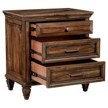 Load image into Gallery viewer, Avenue 3-drawer Nightstand Weathered Burnished Brown
