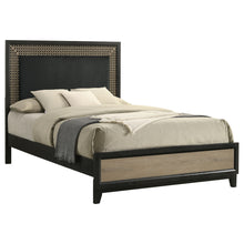 Load image into Gallery viewer, Valencia Wood Queen Panel Bed Black
