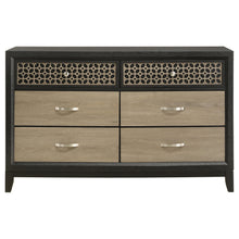 Load image into Gallery viewer, Valencia 6-drawer Dresser Light Brown and Black
