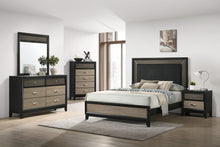 Load image into Gallery viewer, Valencia 6-drawer Dresser with Mirror Light Brown and Black
