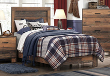 Load image into Gallery viewer, Sidney Wood Twin Panel Bed Rustic Pine

