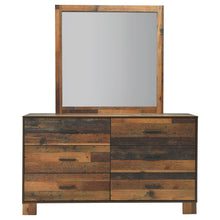 Load image into Gallery viewer, Sidney 6-drawer Dresser with Mirror Rustic Pine
