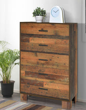 Load image into Gallery viewer, Sidney 5-drawer Chest Rustic Pine

