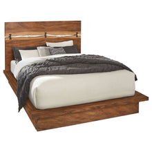 Load image into Gallery viewer, Winslow Wood Queen Panel Bed Smokey Walnut and Coffee Bean

