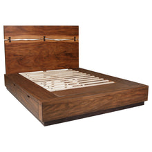 Load image into Gallery viewer, Winslow Wood Eastern King Storage Panel Bed Smokey Walnut
