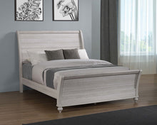 Load image into Gallery viewer, Stillwood Wood Queen Sleigh Bed Vintage Linen
