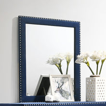 Load image into Gallery viewer, Melody Upholstered Dresser Mirror Pacific Blue
