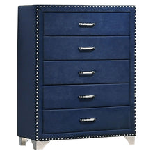 Load image into Gallery viewer, Melody 5-drawer Bedroom Chest Pacific Blue
