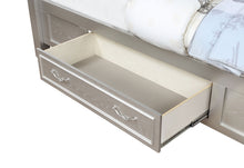 Load image into Gallery viewer, Evangeline Eastern King LED Storage Panel Bed Silver Oak
