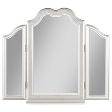 Load image into Gallery viewer, Evangeline Vanity Mirror with Faux Diamond Trim Silver
