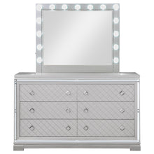 Load image into Gallery viewer, Eleanor Rectangular 6-drawer Dresser with Mirror Metallic
