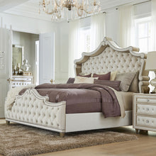Load image into Gallery viewer, Antonella Upholstered California King Panel Bed Ivory
