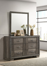 Load image into Gallery viewer, Janine 6-drawer Dresser with Mirror Grey
