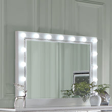 Load image into Gallery viewer, Eleanor White Rectangular Dresser Mirror with Light
