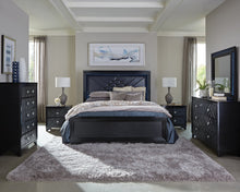 Load image into Gallery viewer, Penelope 4-piece Eastern King Bedroom Set Midnight Star
