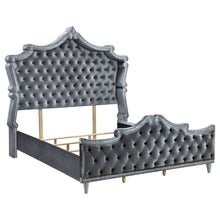 Load image into Gallery viewer, Antonella Upholstered Eastern King Panel Bed Grey
