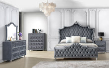 Load image into Gallery viewer, Antonella 5-piece Eastern King Bedroom Set Grey

