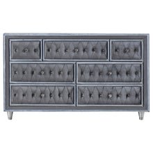 Load image into Gallery viewer, Antonella 7-drawer Upholstered Dresser Grey
