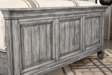 Load image into Gallery viewer, Avenue Wood Eastern King Panel Bed Weathered Grey
