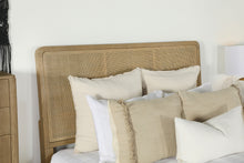 Load image into Gallery viewer, Arini Rattan Eastern King Panel Bed Sand Wash and Natural
