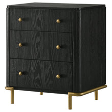 Load image into Gallery viewer, Arini 3-drawer Nightstand Black
