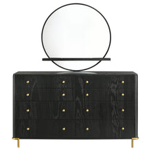 Load image into Gallery viewer, Arini 8-drawer Dresser with Mirror Black

