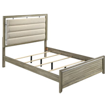 Load image into Gallery viewer, Giselle Wood Queen Panel Bed Rustic Beige
