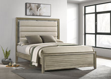 Load image into Gallery viewer, Giselle Wood Queen Panel Bed Rustic Beige
