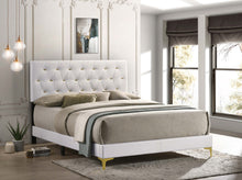 Load image into Gallery viewer, Kendall Upholstered Queen Panel Bed White
