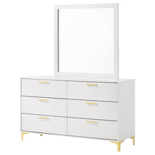 Load image into Gallery viewer, Kendall 6-drawer Dresser with Mirror White
