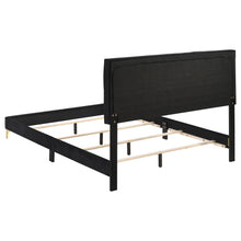 Load image into Gallery viewer, Kendall Upholstered California King Panel Bed Black
