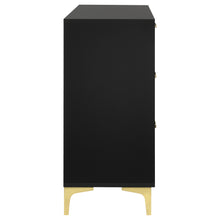 Load image into Gallery viewer, Kendall 6-drawer Dresser Black and Gold

