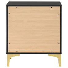Load image into Gallery viewer, Kendall 2-drawer Nightstand Black and Gold
