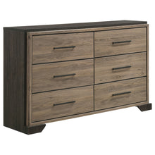 Load image into Gallery viewer, Baker 6-drawer Dresser Brown and Light Taupe

