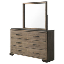 Load image into Gallery viewer, Baker 6-drawer Dresser with Mirror Brown and Light Taupe
