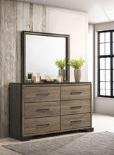 Load image into Gallery viewer, Baker 6-drawer Dresser with Mirror Brown and Light Taupe
