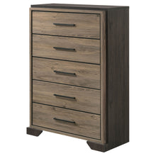 Load image into Gallery viewer, Baker 5-drawer Chest Brown and Light Taupe
