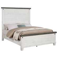 Load image into Gallery viewer, Lilith Wood Eastern King Panel Bed Distressed White
