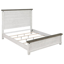 Load image into Gallery viewer, Lilith Wood Queen Panel Bed Distressed White
