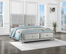 Load image into Gallery viewer, Larue Wood Eastern King Panel Bed Silver

