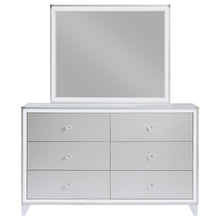 Load image into Gallery viewer, Larue 6-drawer Dresser with Mirror Silver

