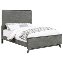 Load image into Gallery viewer, Nathan Wood Queen Panel Bed Grey
