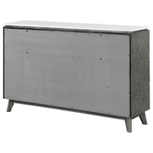 Load image into Gallery viewer, Nathan 6-drawer Dresser White Marble and Grey
