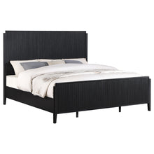 Load image into Gallery viewer, Brookmead Wood Eastern King Panel Bed Black
