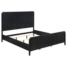 Load image into Gallery viewer, Brookmead Wood Queen Panel Bed Black
