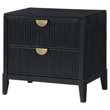Load image into Gallery viewer, Brookmead 2-Drawer Nightstand Black
