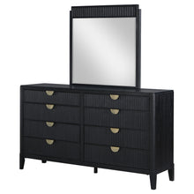 Load image into Gallery viewer, Brookmead 8-drawer Dresser with Mirror Black
